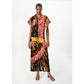 Short Sleeve Abaya Dashiki Floral Caftan Dress