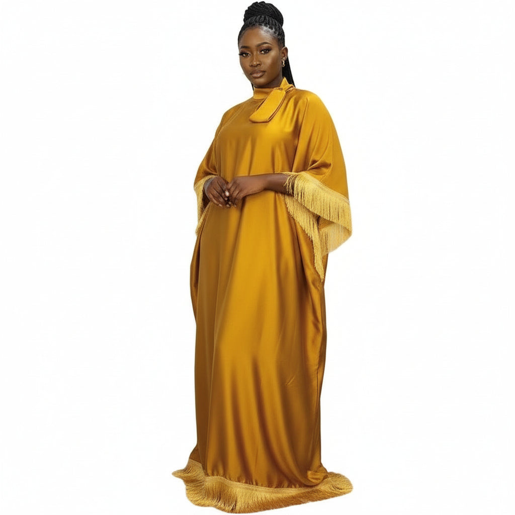 Dashiki Robe Abaya Patchwork Maxi Dress