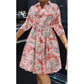 Floral Elegant Printed Half Sleeve Daily Wear Dress