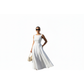 Sleeveless Backless Cocktail Tea Length Dress