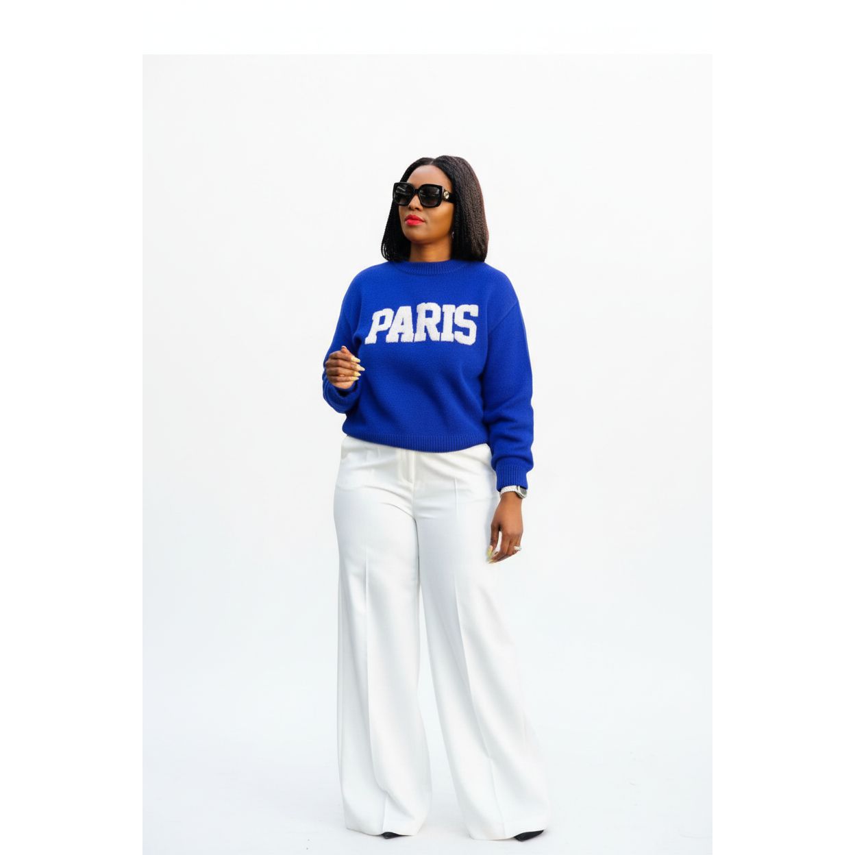 Round Neck Paris France Gift Sweatshirt Top.