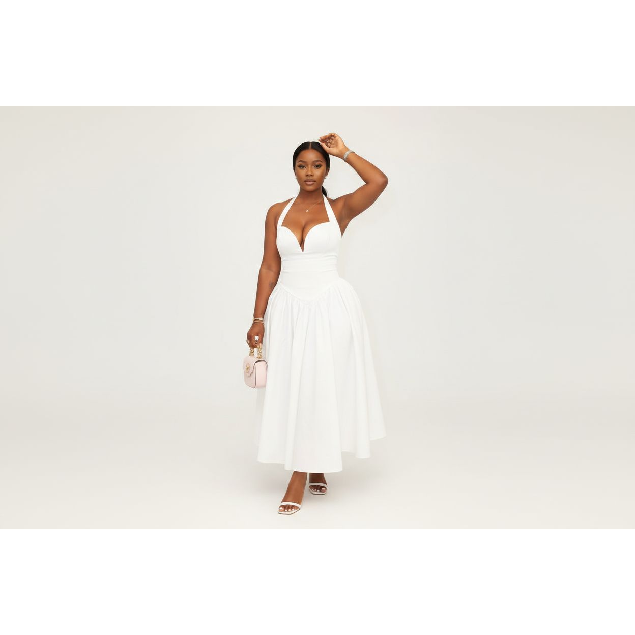Boobtube Open Back Corset Maxi Dress