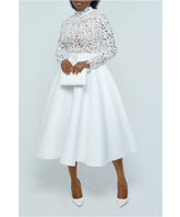 The Mainline Striped A-Line Swing Dress