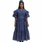 Ankara Pleated Traditional Maxi Dress.