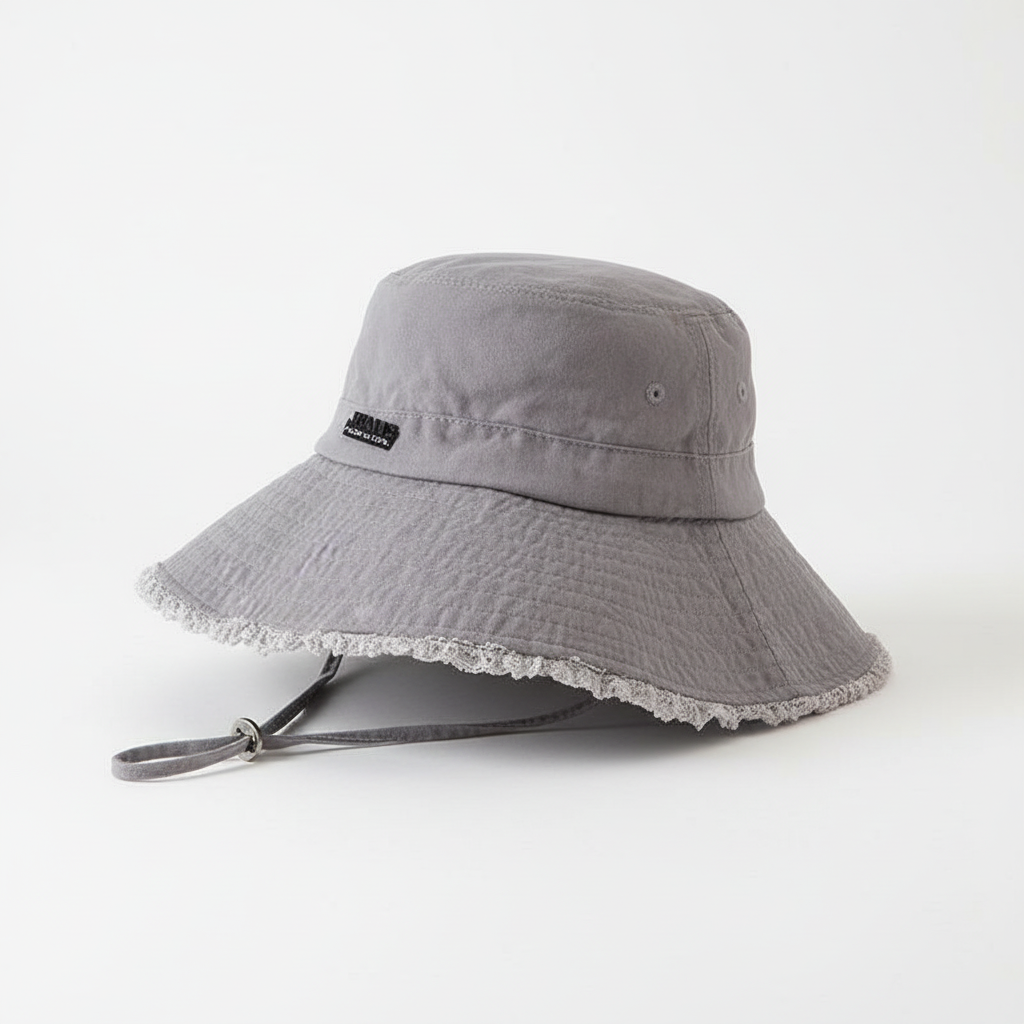 Foldable Cotton Unisex Packable Summer Bucket Hat