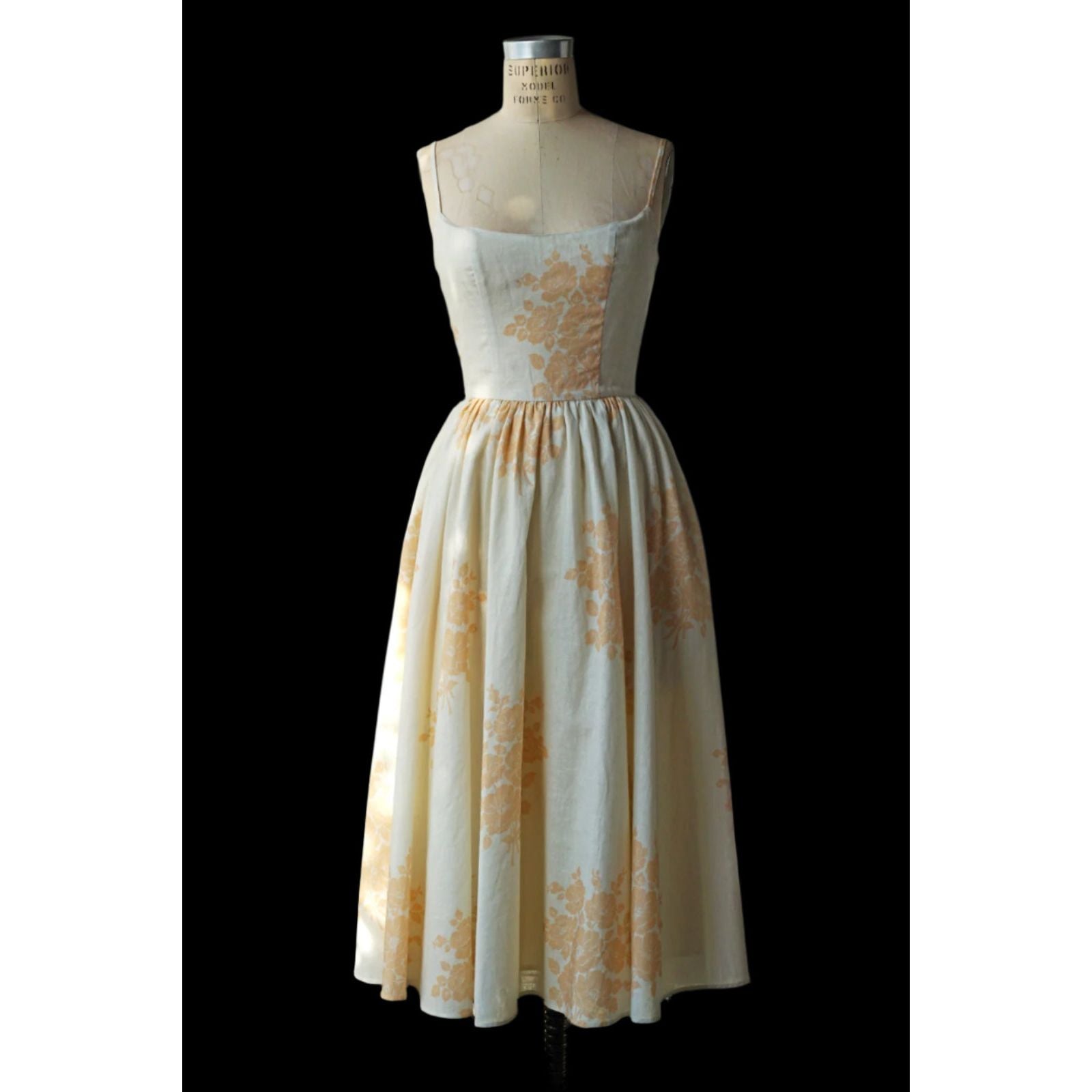 Sleek Italia Floral Print Fit & Flare Midi Dress main image 1