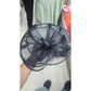 Black Fascinator Special event Pillbox Hat