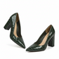 Elegant Stone Pattern Pumps Pointed Toe Shoe
