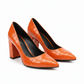Elegant Stone Pattern Pumps Pointed Toe Shoe
