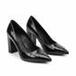 Elegant Stone Pattern Pumps Pointed Toe Shoe
