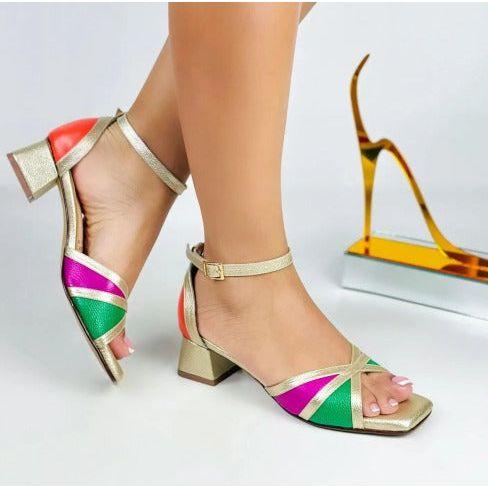 Cross-Strap High Heel Sandals