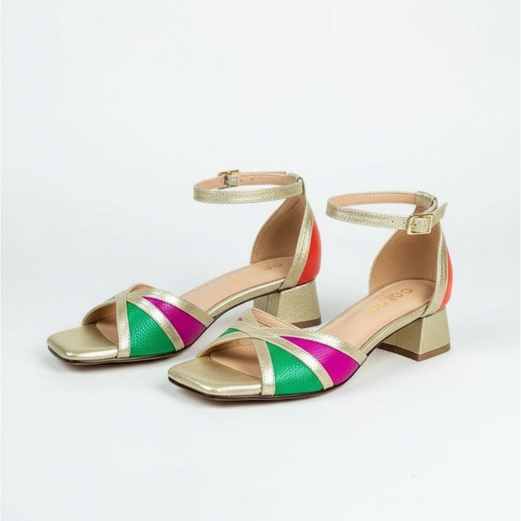 Cross-Strap High Heel Sandals