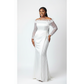 Off-Shoulder Sequined Mermaid Prom Dress