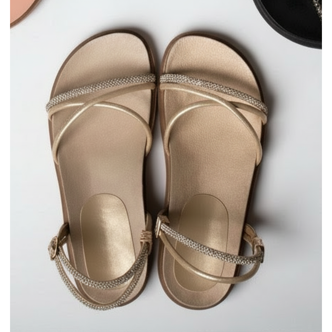 Platform Cross Belt Sandals