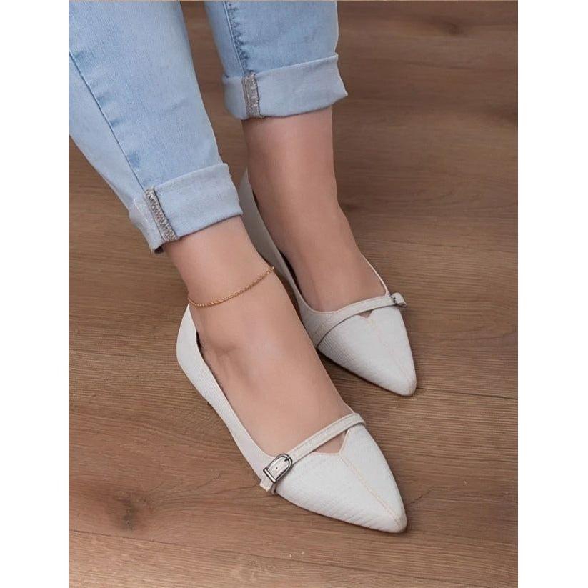 Flat Heel Shoes Bow Slip-on Casual Working Shoe