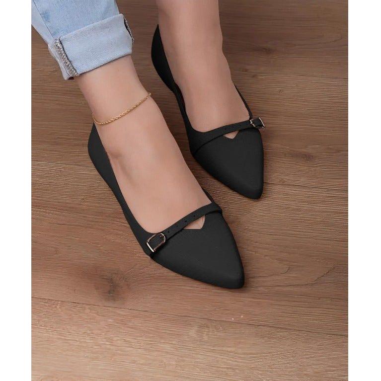 Flat Heel Shoes Bow Slip-on Casual Working Shoe
