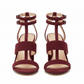 Buckle Block Open Toe High Heels Pumps