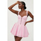 Sleeveless Sweetheart A-line Mini Dress.