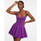 Sleeveless Sweetheart A-line Mini Dress.