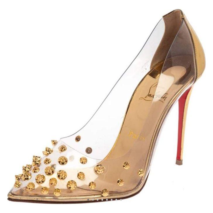 Transparent PVC Pointed Clear Crystal High Heel Sandal.