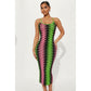 Sleeveless Summer Sexy Geo Print Bodycon Dress