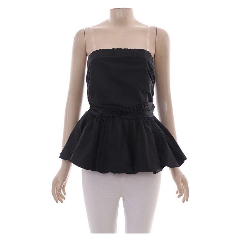 Trendy Peplum Ruffle Trim Top