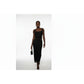 Patchwork Backless Lace-up Party Evening Maxi Dress