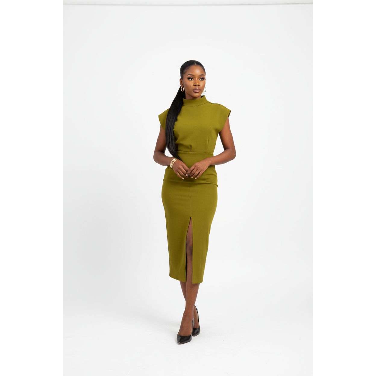 Short Sleeve Top & Bodycon Peplum Pencil Skirt Set