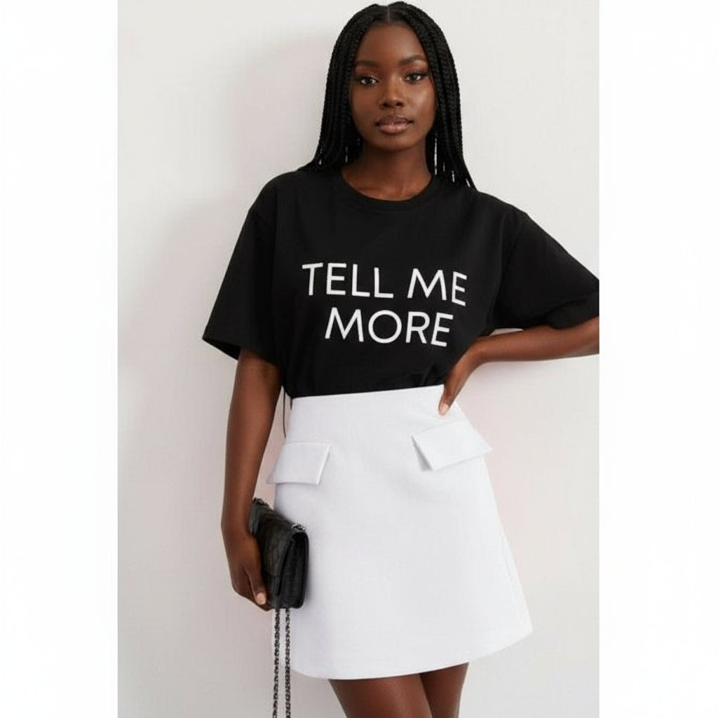 Women'S Split Hem Mini Skirt