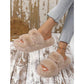 Plain Color Minimalist Fluffy Slippers
