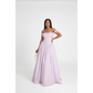 Pleated Off-Shoulder Spaghetti Lace Up Maxi Dress.