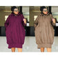 Plus Size Stylish Hooded Midi Dress