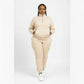 Sleeve Knit Top & Elastic Waist Pant Two Piece Tracksuit Set