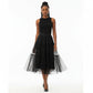 Mesh Tulle Layered Pleated Elegant Maxi Skirt