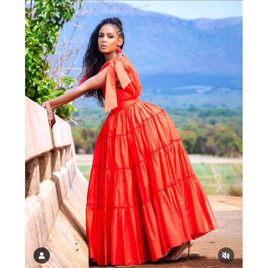 Pleated Vintage Short Sleeve High Waist A-Line Maxi Dress