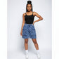 Women's Cargo Denim Shorts