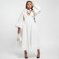Women's Elegant Solid Color Lantern Sleeve Dress
