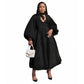 Women's Elegant Solid Color Lantern Sleeve Dress
