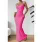 Halter Neck Women's Knitted Mermaid Maxi Dress
