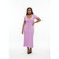 Women's Knit Short Sleeve V-Neck Casual Maxi Dresses