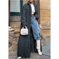 Faux Lamb Fur Tassel Long Winter Warm Overcoat