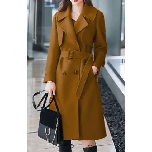 Long Double-Breasted Formal Loose Coat