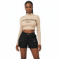 High Waist Tight Hot Cargo Short Pants