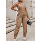 Sling Loose Overalls Long Strap Sleeveless Jumpsuit