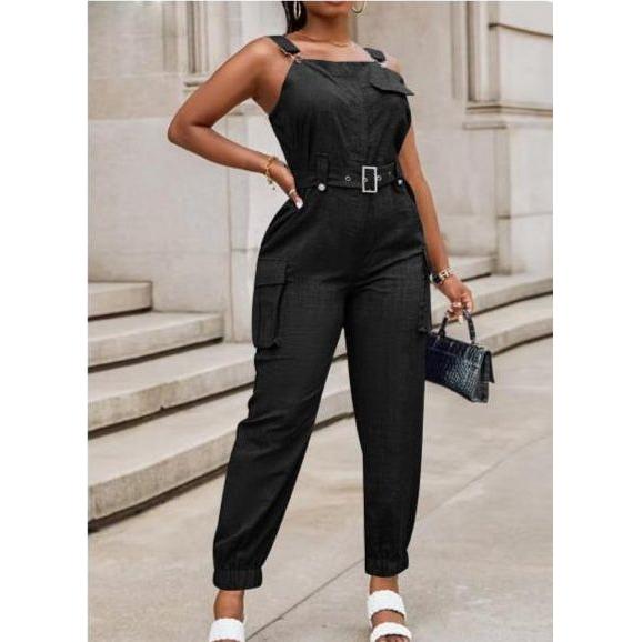 Sling Loose Overalls Long Strap Sleeveless Jumpsuit