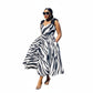 Zebra Animal Print Fit and Flare Dress