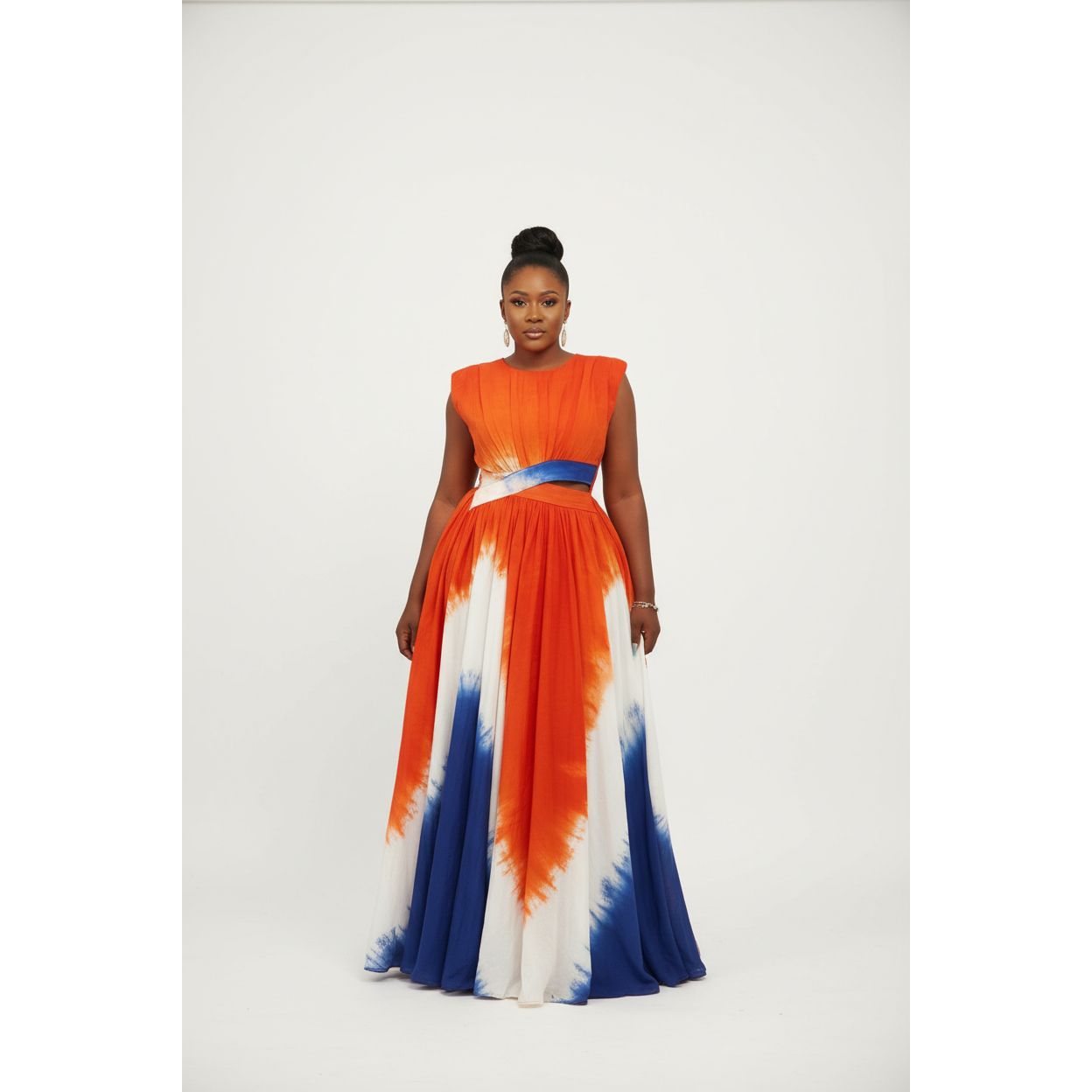 Printed kaftan Multi-Color African Maxi Dress.