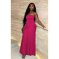 Fashionable Cold Shoulder Loose Maxi Dress