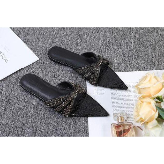 Gorgeous Rhinestone Sharp Pointed Toe