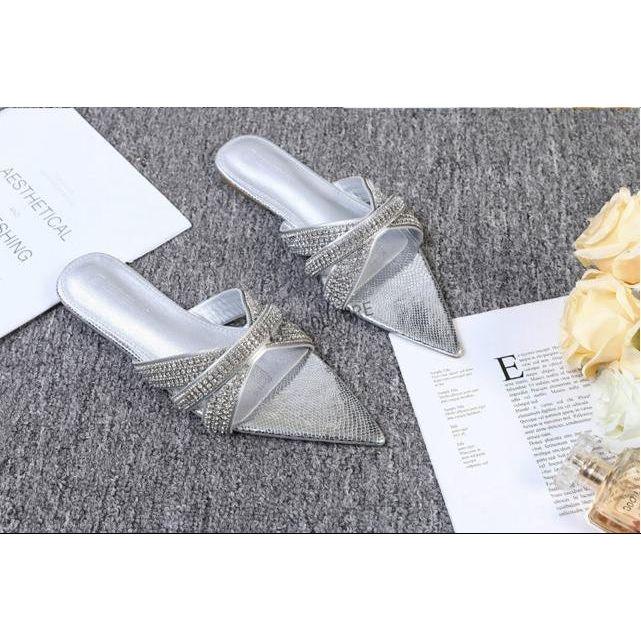 Gorgeous Rhinestone Sharp Pointed Toe